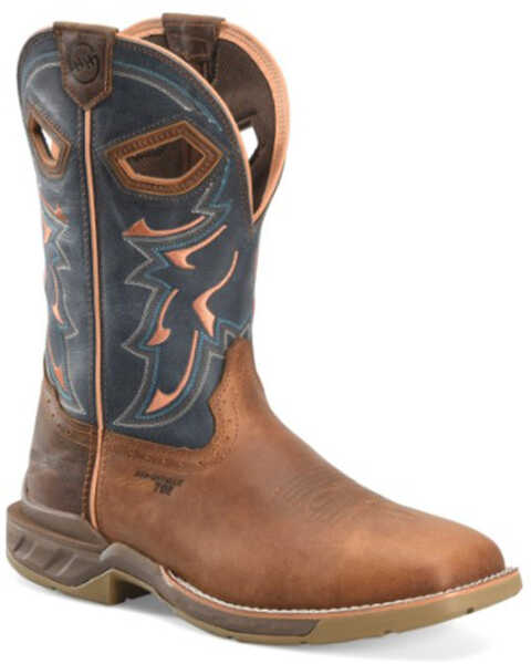Image #1 - Double H Men's Troy Western Work Boots - Composite Toe, Brown, hi-res