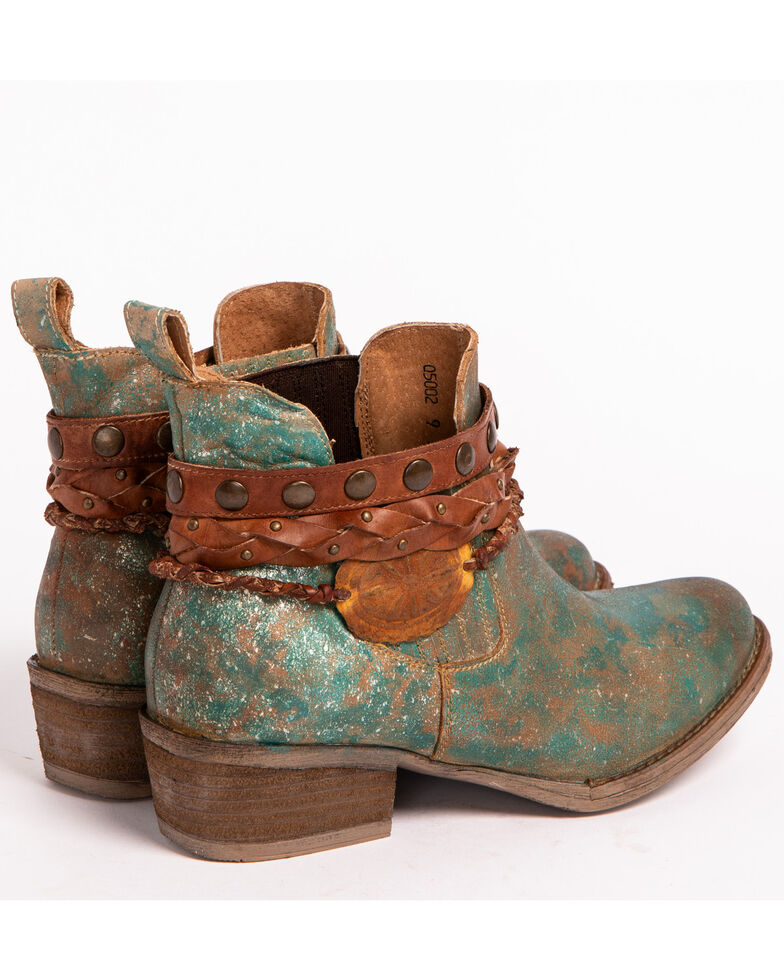 circle g turquoise booties