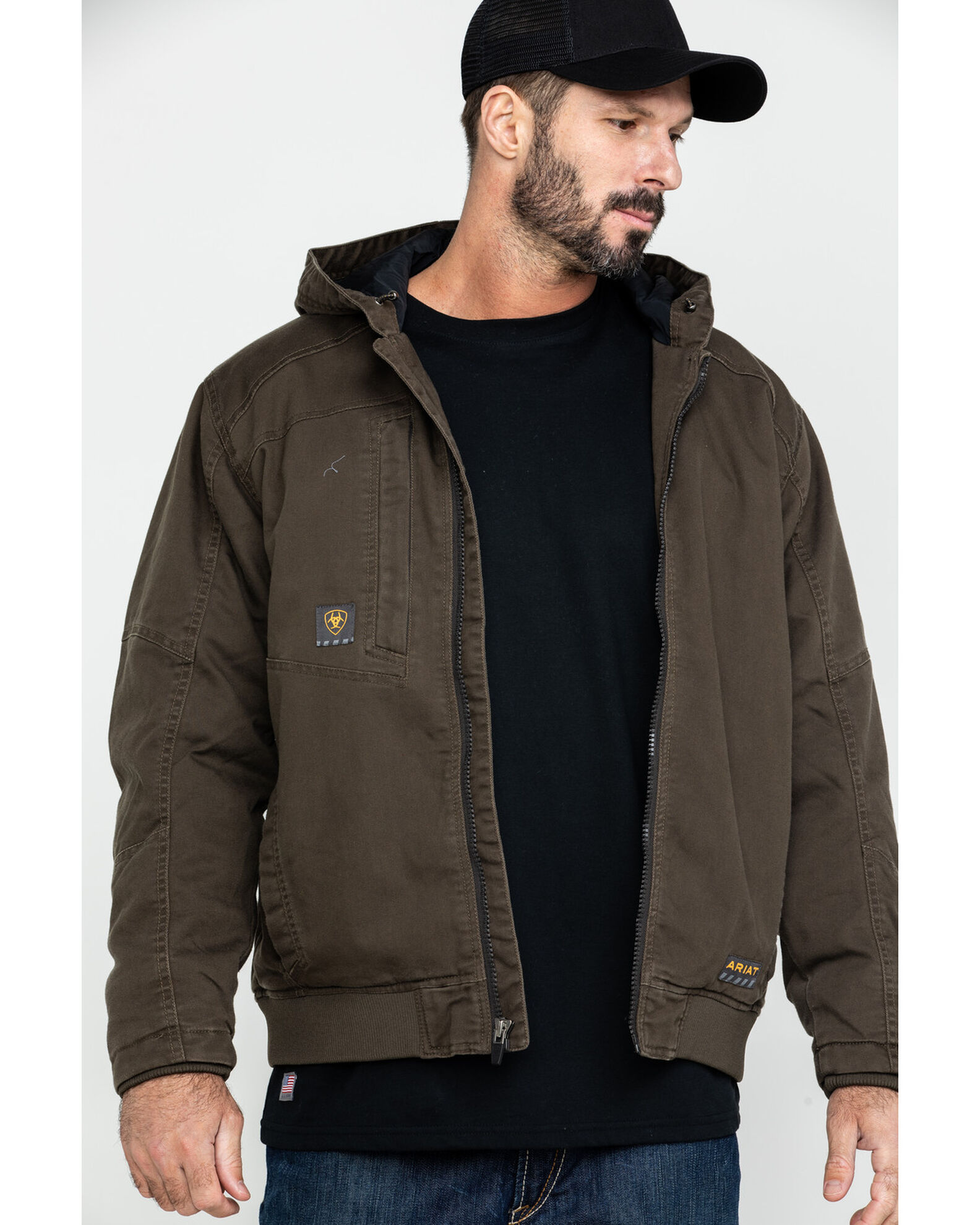 Ariat Men s Wren Rebar Washed Dura Canvas Insulated Work Coat Big Tall Country Outfitter