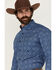 Image #2 - Roper Men's Amarillo Medallion Print Long Sleeve Button-Down Western Shirt, Blue, hi-res