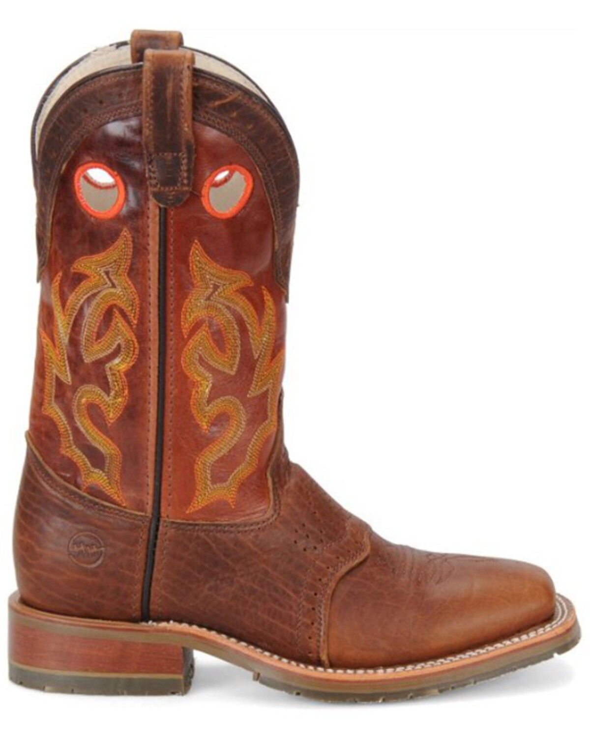 Image #2 - Double H Men's Roper Buckaroo Western Boots - Broad Square Toe, , hi-res