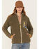 Image #1 - Kavu Women's Pinesdale Shadow Pine Sherpa Jacket, Olive, hi-res