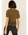 Wondery Women's Olive Wild At Heart Graphic Tee , Olive, hi-res