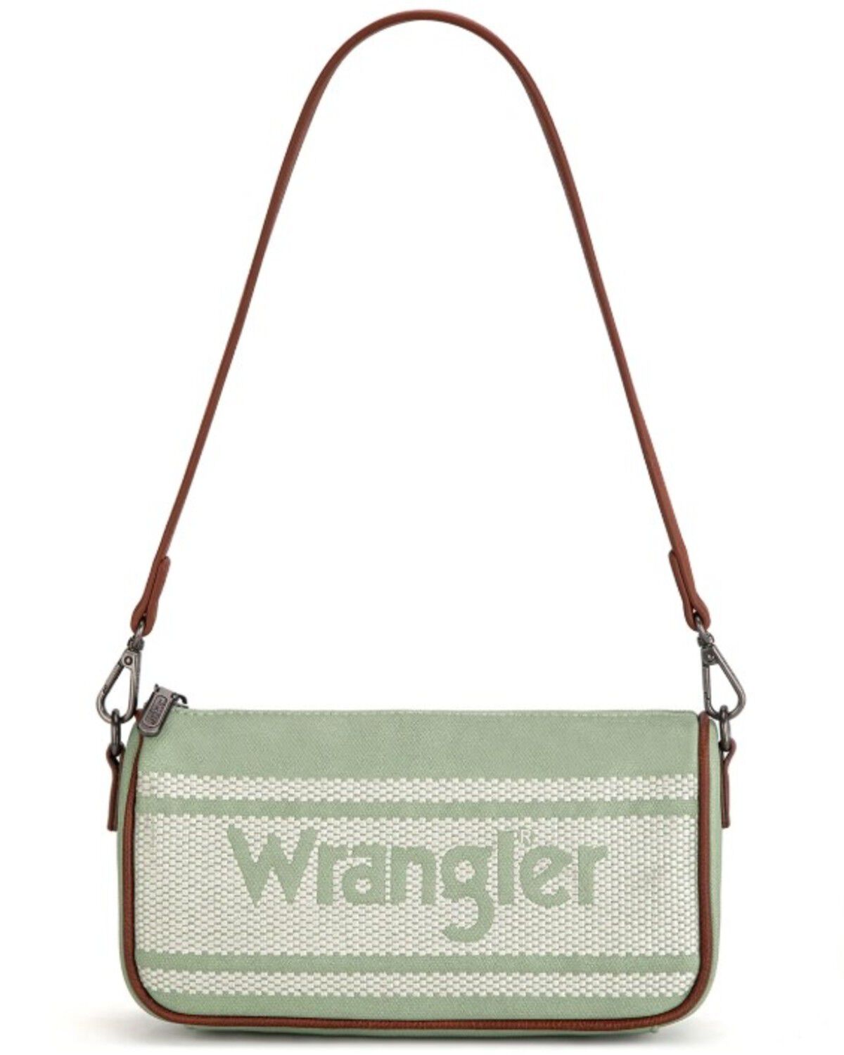 Image #1 - Wrangler Women's Logo Hobo Shoulder Bag, Green, hi-res