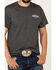 Buck Wear Men's Chevy Steer Skull T-Shirt , Charcoal, hi-res