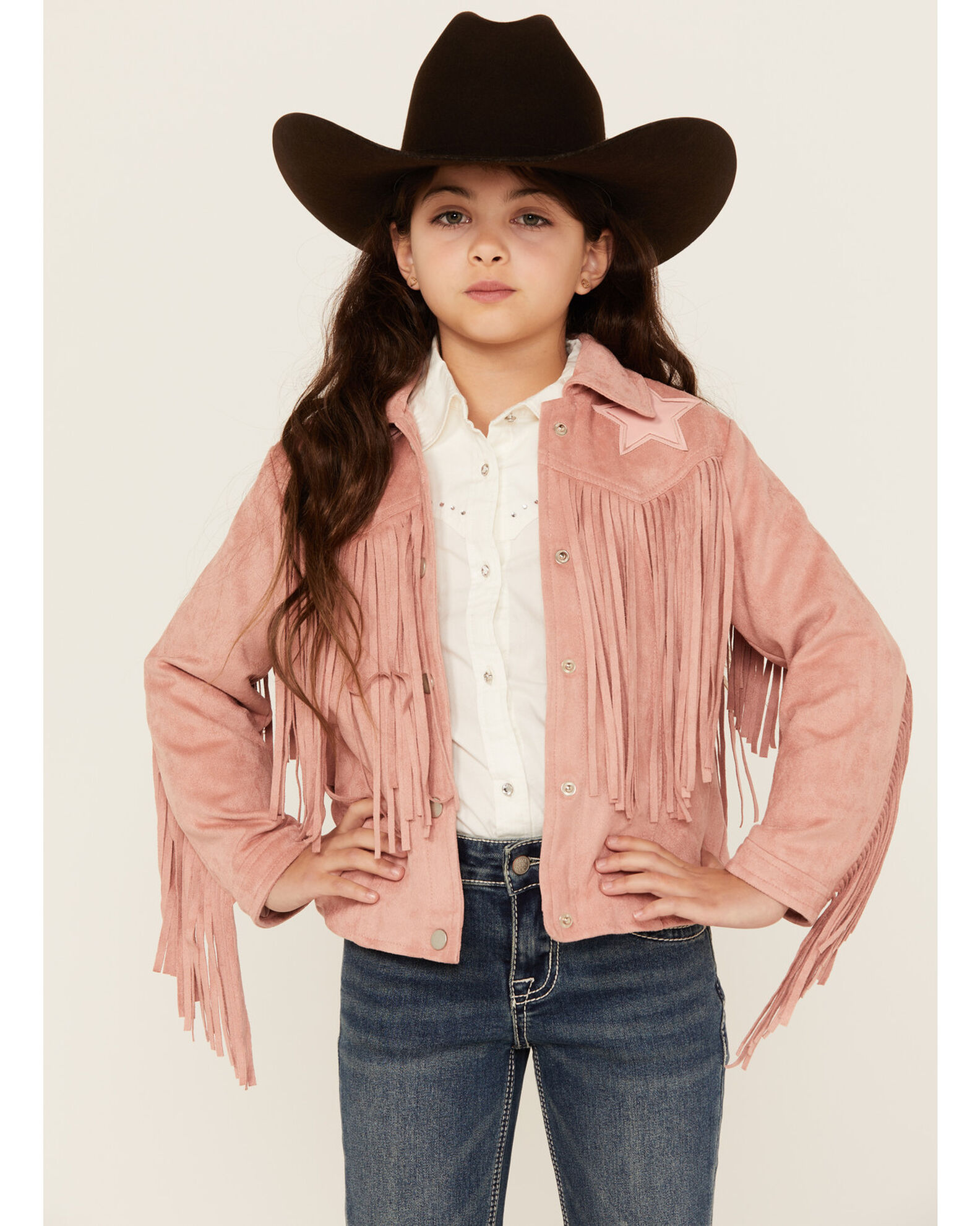 Girls fringe top jacket