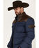 Image #2 - Cody James Men's Belmont Western Puffer Coat, Navy, hi-res