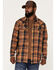 Image #2 - Cody James Men's Wood Chuck Large Plaid Print Long Sleeve Snap Western Flannel Shirt - Big & Tall , Brown, hi-res