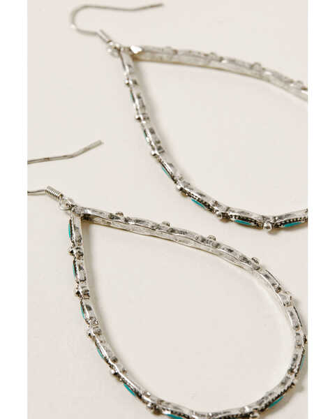 Image #2 - Idyllwind Women's Around We Go Turquoise Earrings, Silver, hi-res