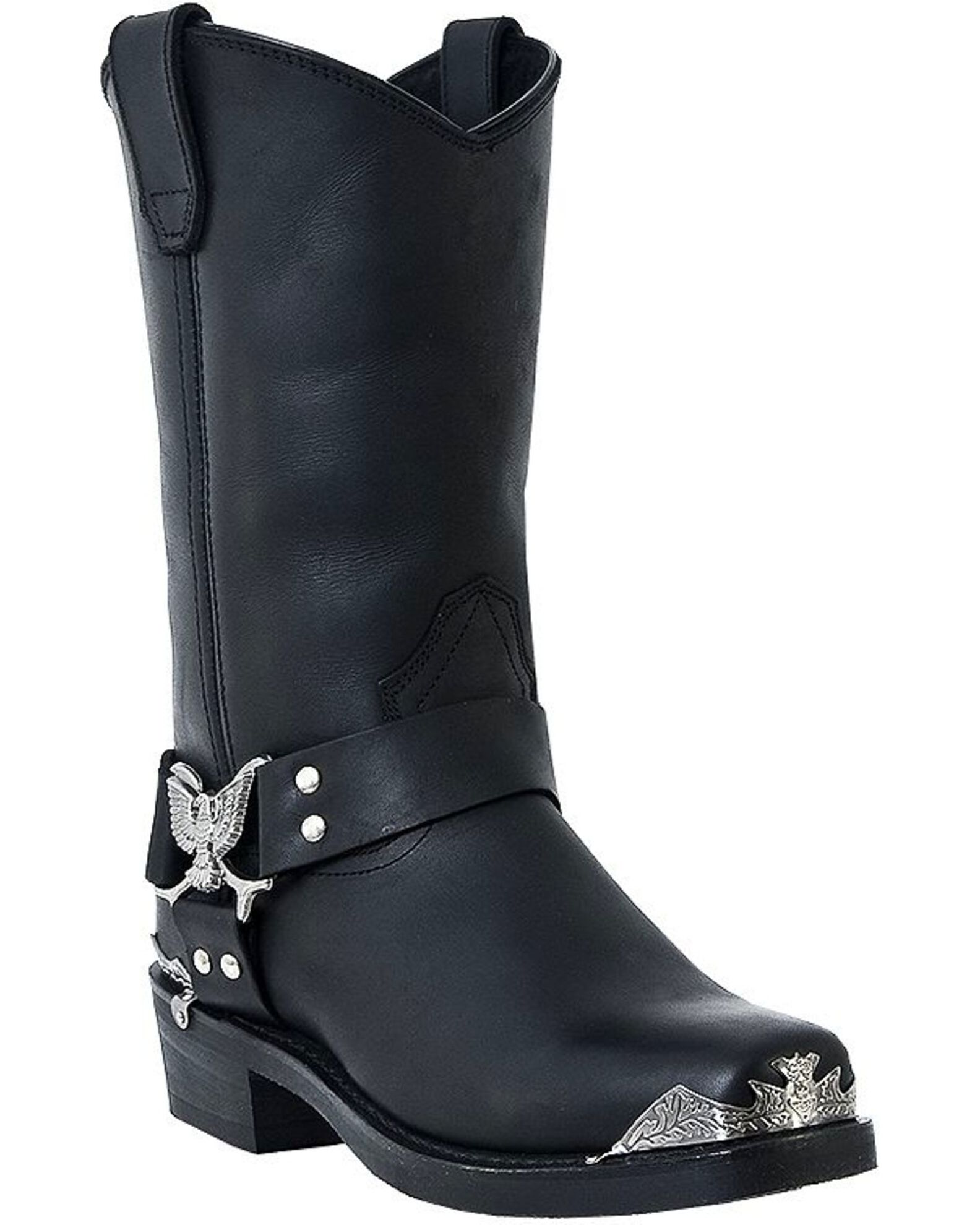 Square toe 2025 harness boots