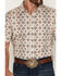 Image #3 - RANK 45&reg; Men's Amarillo Geo Print Short Sleeve Button-Down Stretch Western Shirt, Cream, hi-res