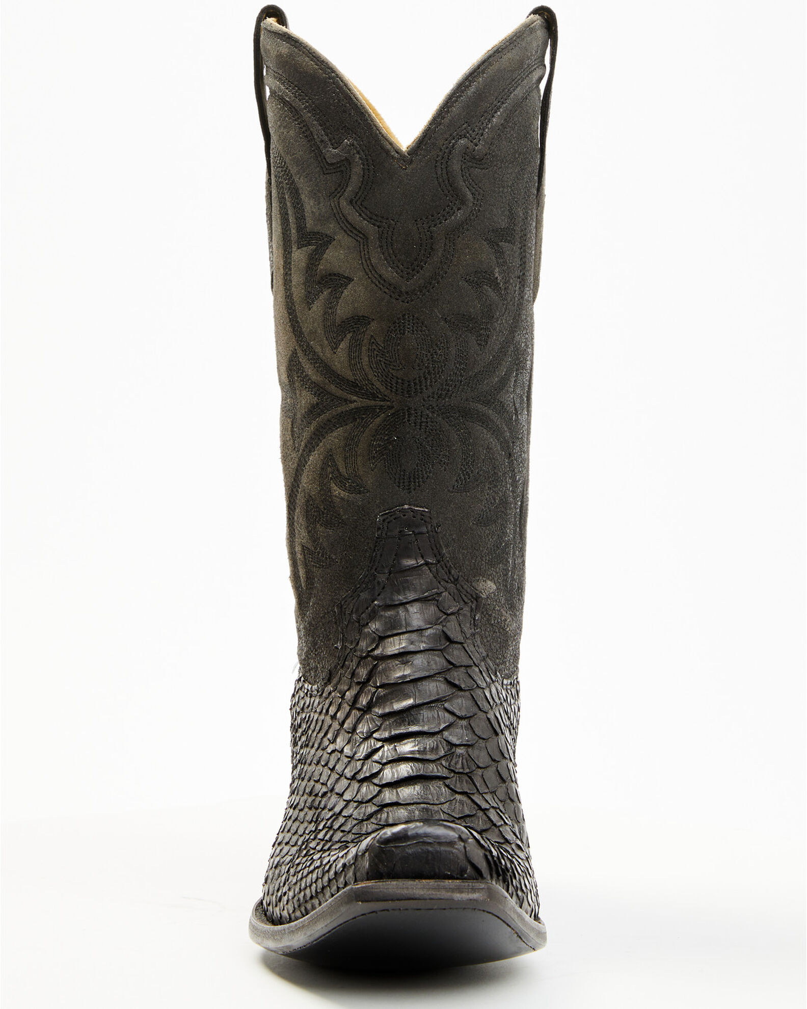 Image #4 - Corral Men's Exotic Python Western Boots - Square Toe, Black, hi-res