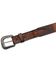 Image #2 - Cody James Men's Floral Tooled Leather Belt, Brown, hi-res