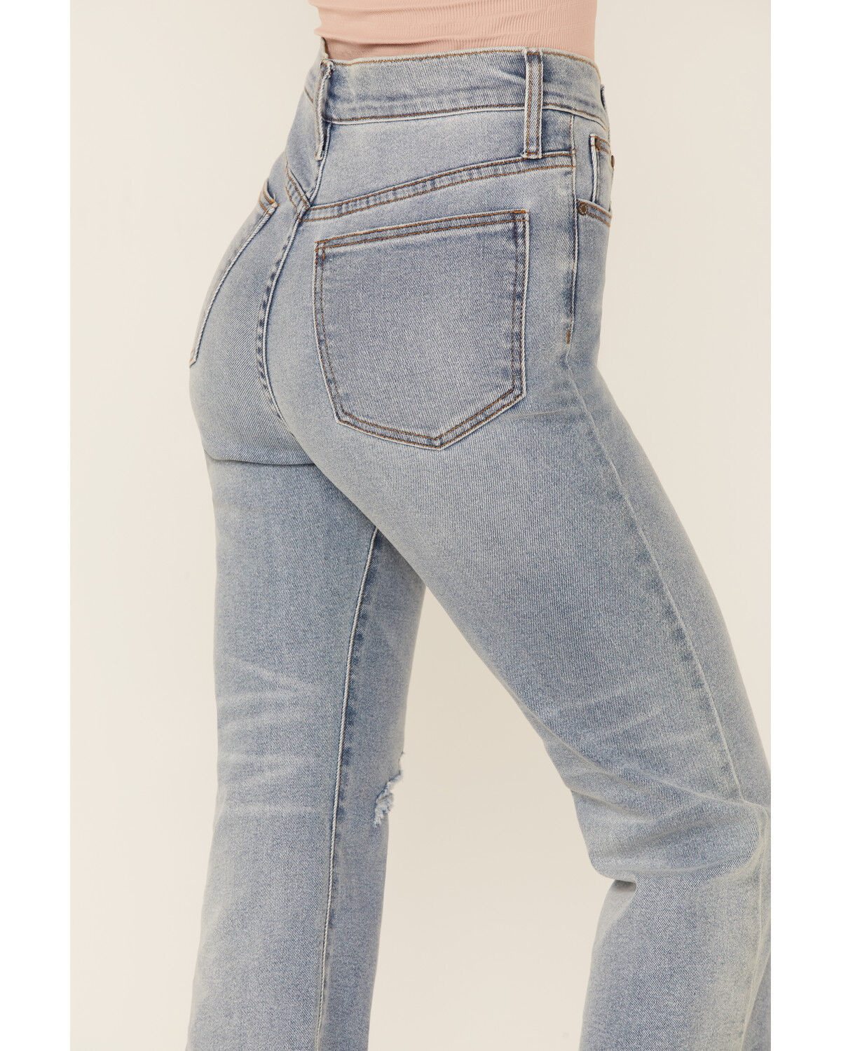 Image #3 - Wishlist Women's Crop Kick Flare Leg Jeans, Blue, hi-res