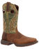 Image #1 - Durango Men's Rebel Western Performance Boots - Broad Square Toe, Green, hi-res