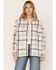Image #1 - Cleo + Wolf Women's Plaid Print Shacket, Ivory, hi-res