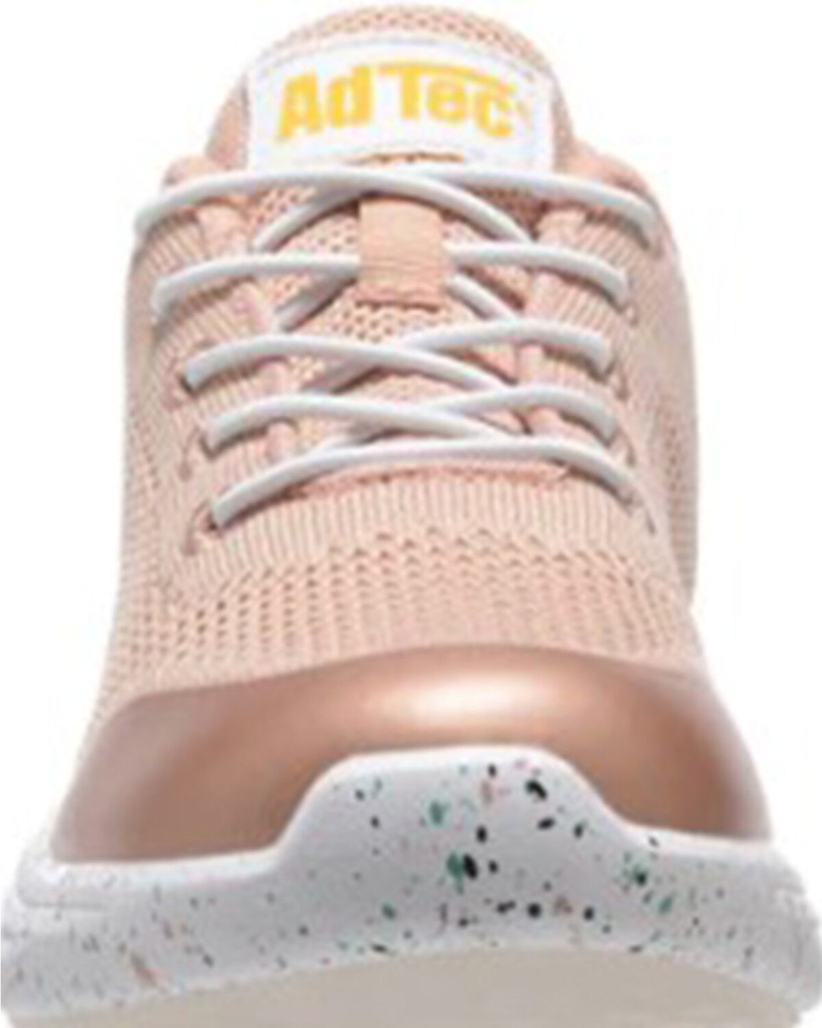 Image #3 - AdTec Women's Light Weight Work Shoes - Round Toe, Pink, hi-res