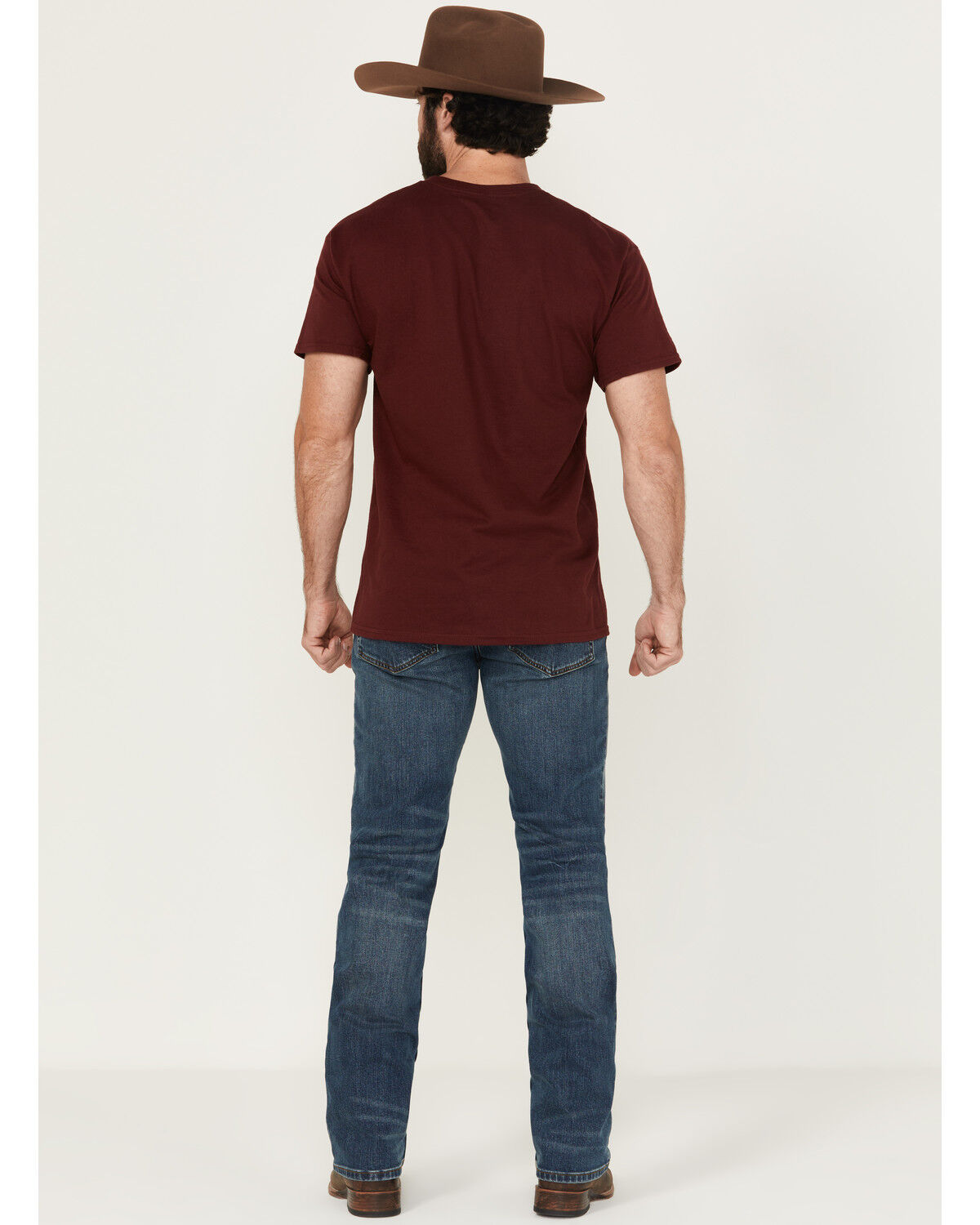 Image #3 - RANK 45® Men's Roadrunner Medium Wash Slim Straight Stretch Denim Jeans - Tall, Medium Wash, hi-res