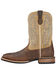 Ariat Men's Quickdraw 11" Western Performance Boots - Broad Square Toe, Bark, hi-res
