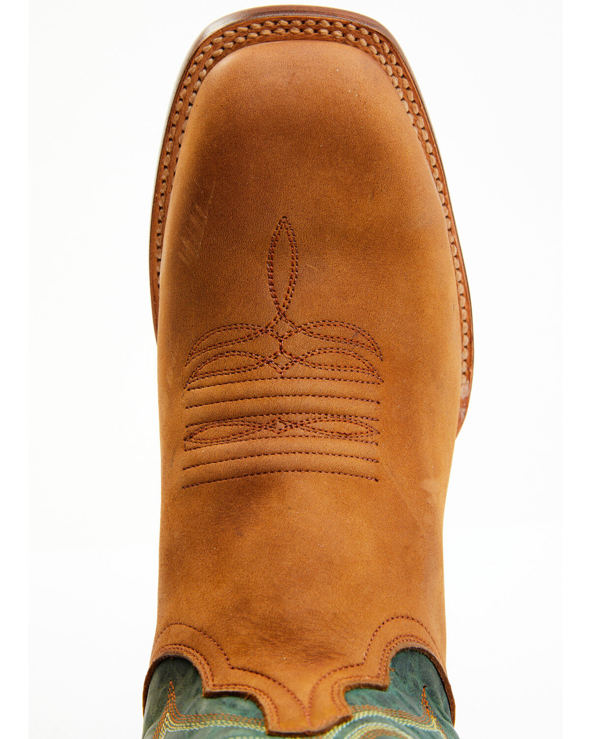 Image #6 - Lucchese Men's Gordon Western Boot - Broad Square Toe, Caramel, hi-res