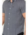 Image #3 - Brixton Men's Charter Tile Short Sleeve Button-Down Stretch Shirt , Navy, hi-res