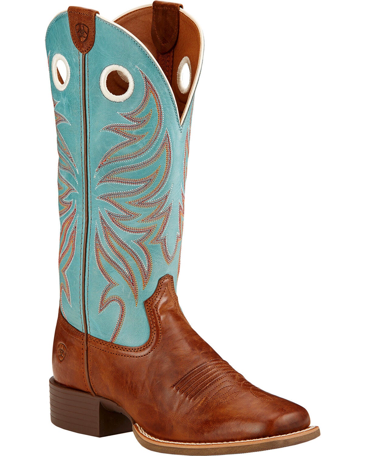 Image #1 - Ariat Women's Round Up Ryder Western Boots - Broad Square Toe, , hi-res