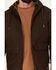 Image #3 - Hawx Men's Weathered Sherpa Lined Hooded Work Jacket, Brown, hi-res