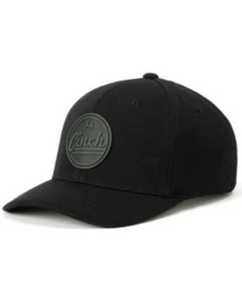 Cinch Men's Circle Logo Patch Ball Cap, Black, hi-res