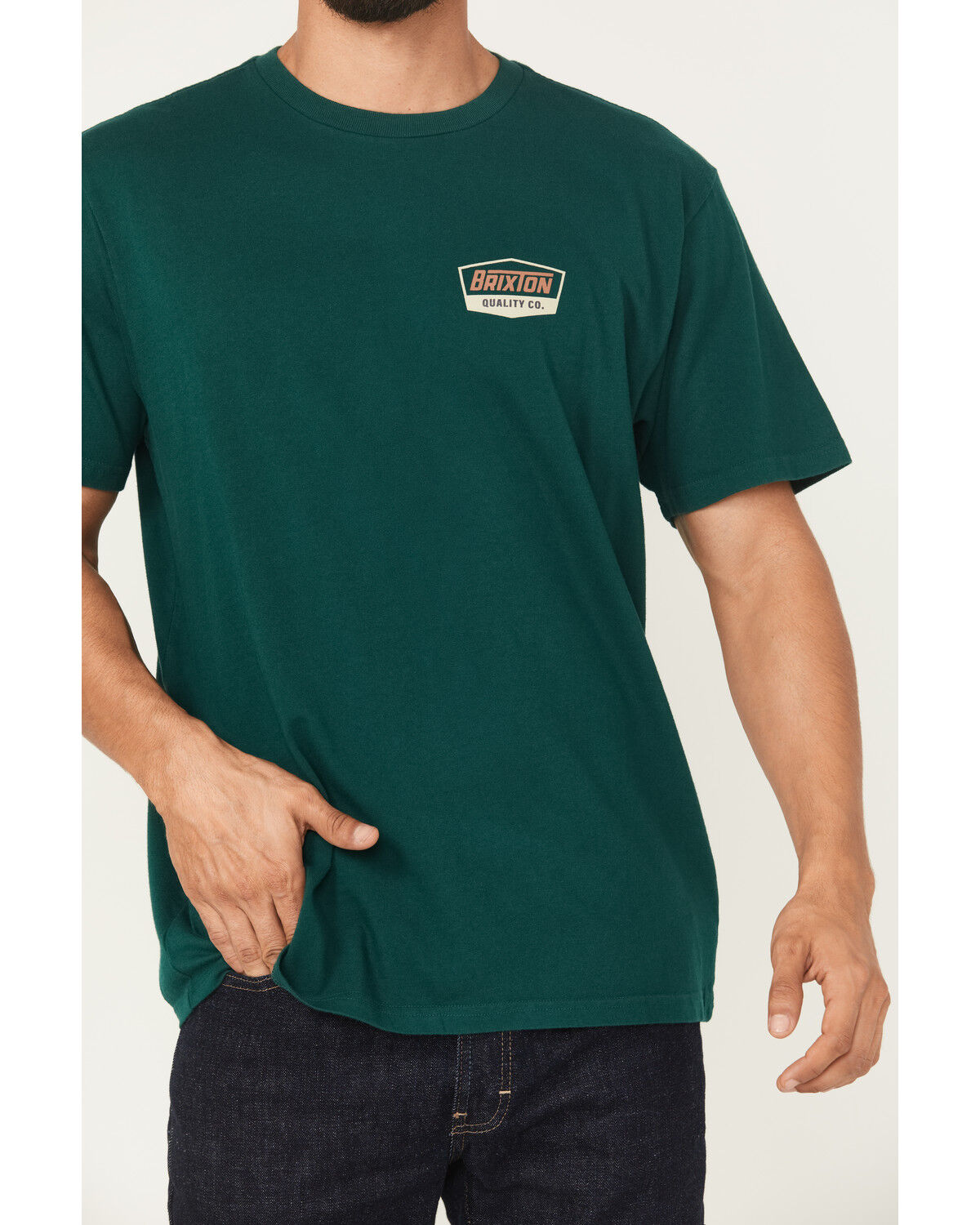 Image #3 - Brixton Men's Regal Logo Short Sleeve Graphic T-Shirt, Dark Teal, hi-res