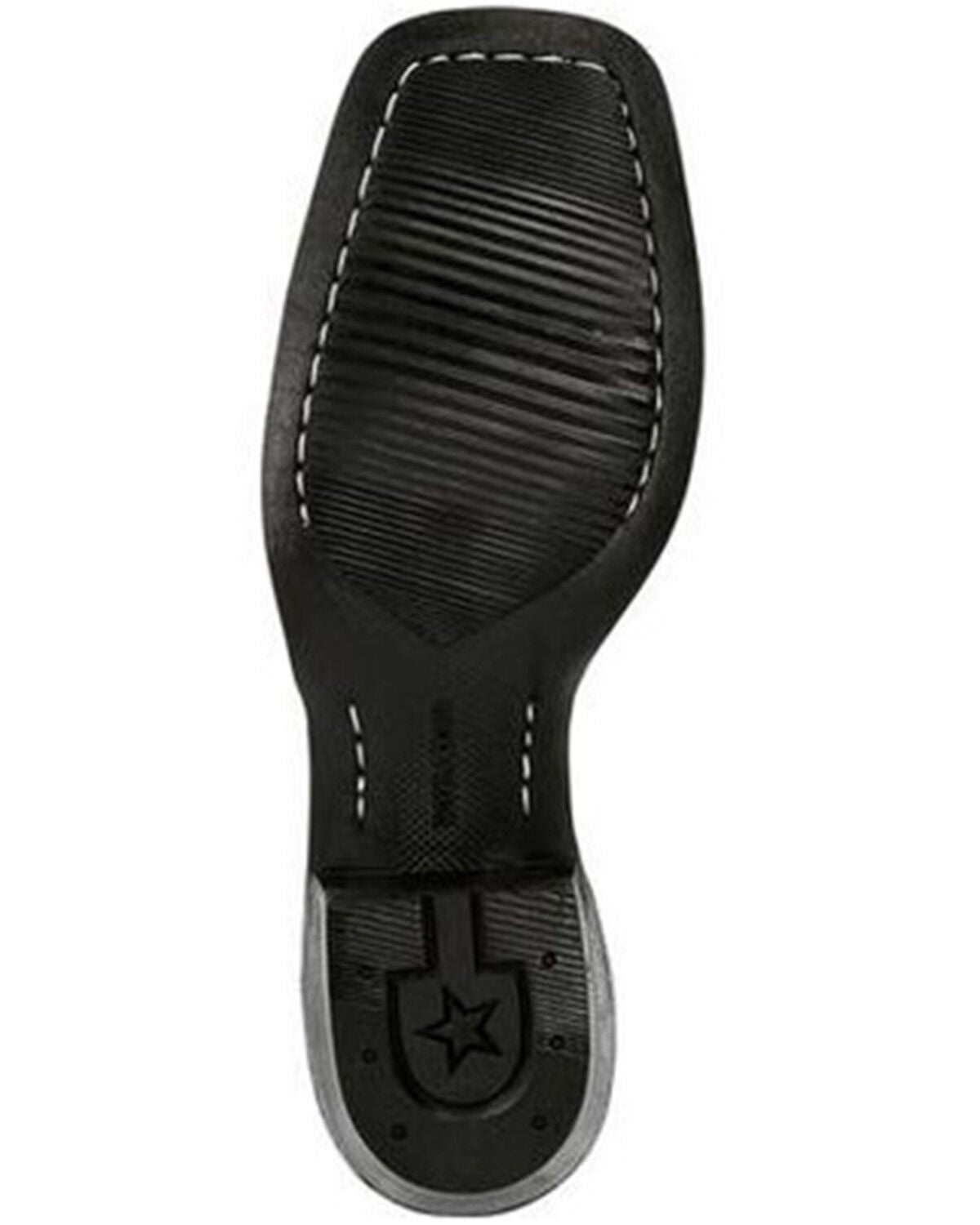 Image #7 - Durango Men's Westward Denim Western Performance Boots - Broad Square Toe, Brown/blue, hi-res