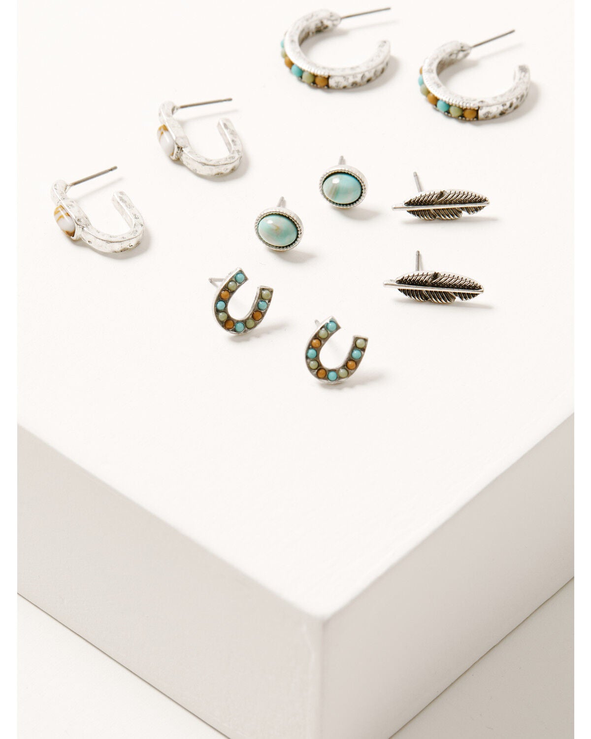 Shyanne Women's Sedona Sky Earring Set - 5 Piece, Silver, hi-res