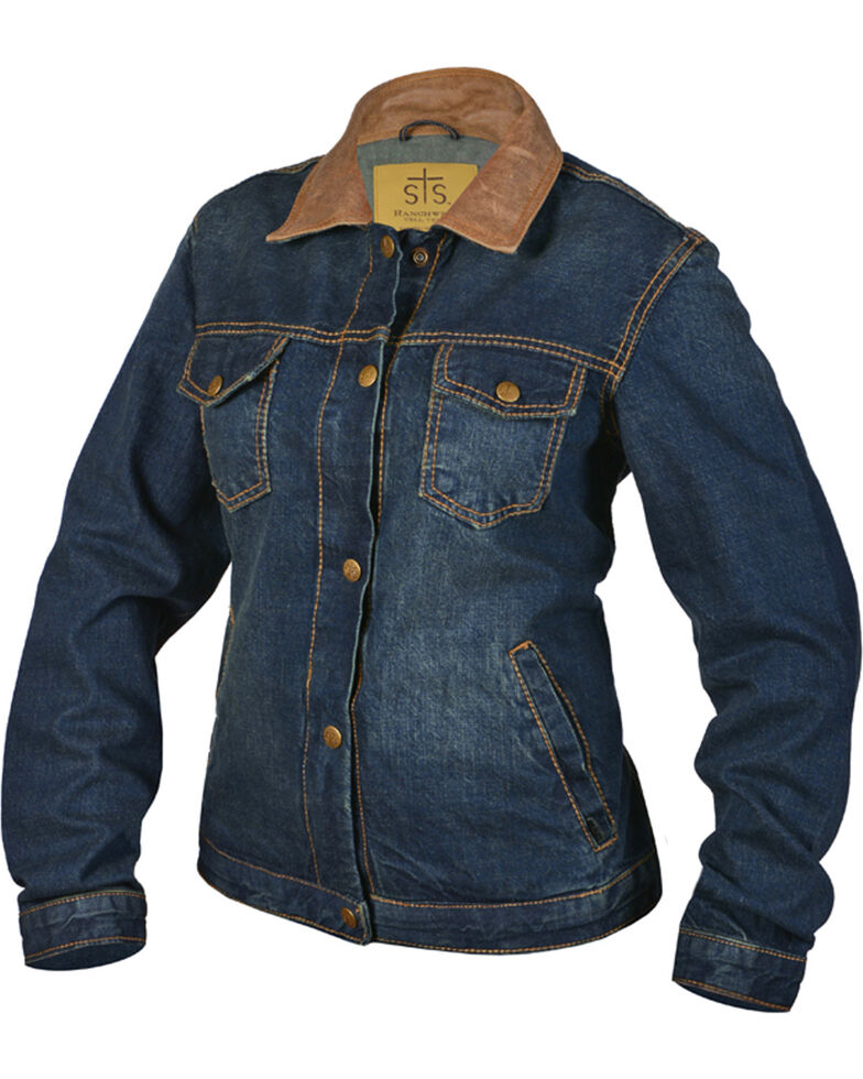 STS Ranchwear Women's Ladies Denim Jumper Jacket , Blue, hi-res