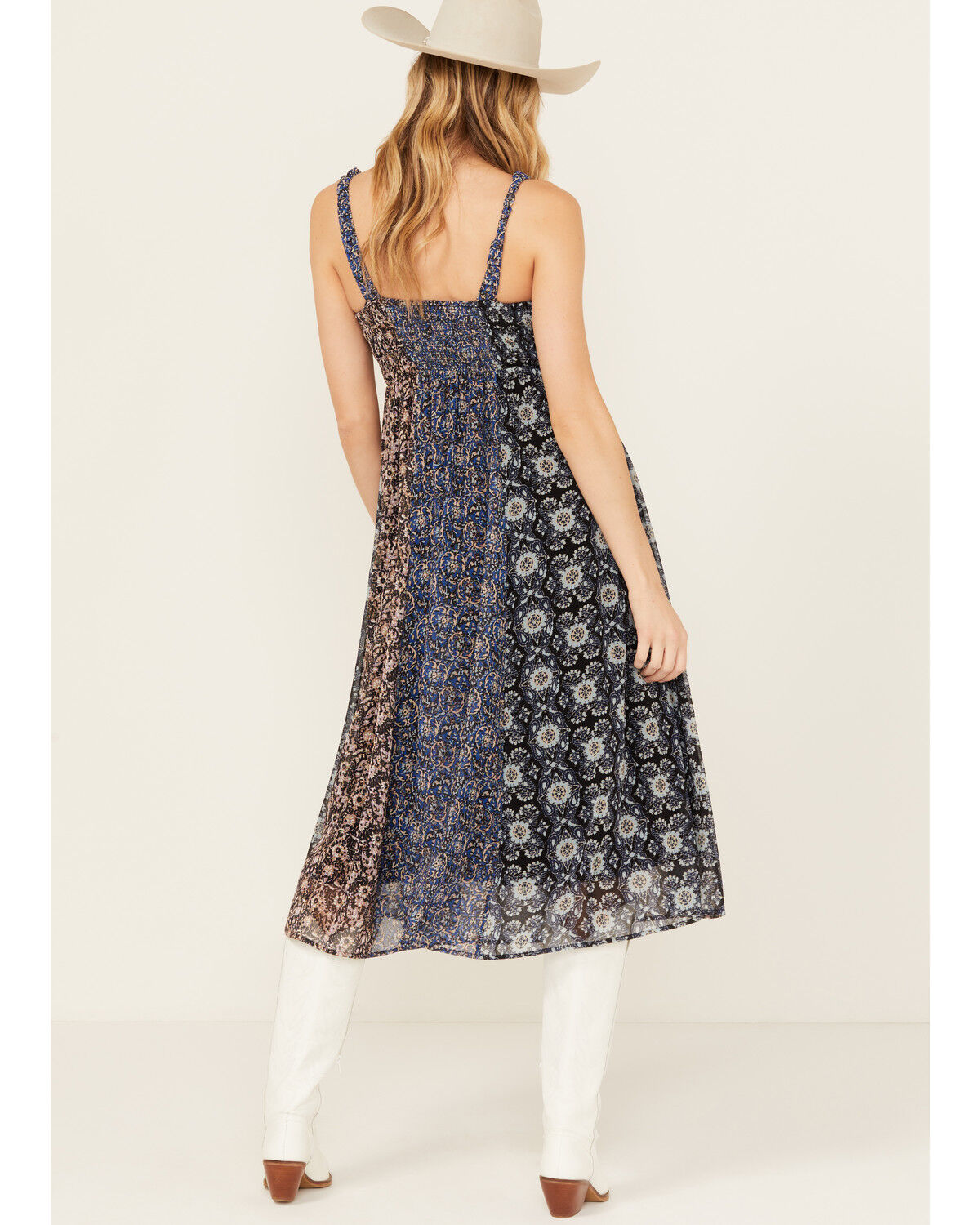 Image #4 - Beyond The Radar Women's Printed Swing Midi Dress, Multi, hi-res