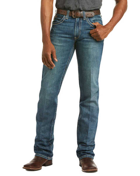 Image #1 - Ariat Men's M5 Gulch Straight Leg Jeans , Med Wash, hi-res