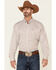 Image #1 - Cinch Men's Tencel Mini Stripe Long Sleeve Button-Down Western Shirt , Beige/khaki, hi-res