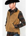 Outback Trading Co Men's Sawbuck Flannel Lined Oilskin Zip-Front Vest, , hi-res