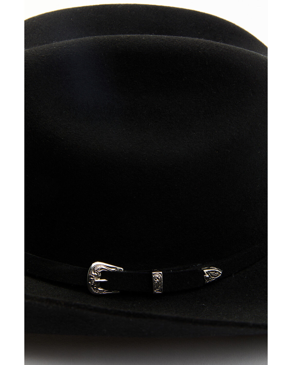Image #2 - Serratelli Remington 5X Felt Cowboy Hat, Black, hi-res