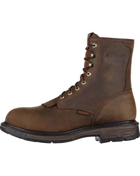 Image #5 - Ariat Men's WorkHog® H2O 8" Lace-Up Work Boots - Composite Toe, Distressed, hi-res