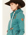 Image #2 - Wanakome Women's Hestia Asymmetrical Zip Hoodie, Teal, hi-res