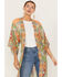 Image #2 - Flying Tomato Women's Paisley Print Kimono, Orange, hi-res