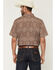 Image #4 - Gibson Trading Co Men's Sundown Drapes Medallion Print Short Sleeve Button-Down Western Shirt, Rust Copper, hi-res