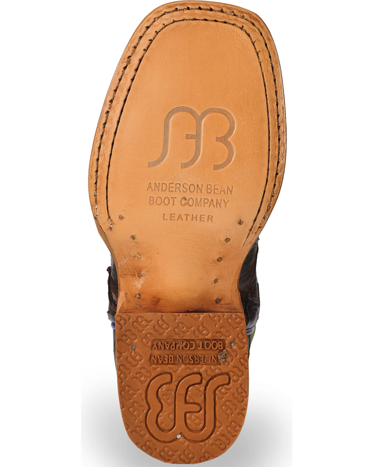 Image #5 - Horse Power Boys' Brown Filet Of Fish Print Boots - Square Toe, Brown, hi-res