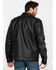 Cody James Men's Backwoods Distressed Faux Leather Moto Jacket , Brown, hi-res