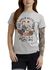 Image #1 - Troll Co Women's Rose Short Sleeve Graphic Tee, Heather Grey, hi-res