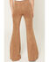 Image #4 - Shyanne Girls' Studded Side Seam Faux Suede Flare Pants, Coffee, hi-res