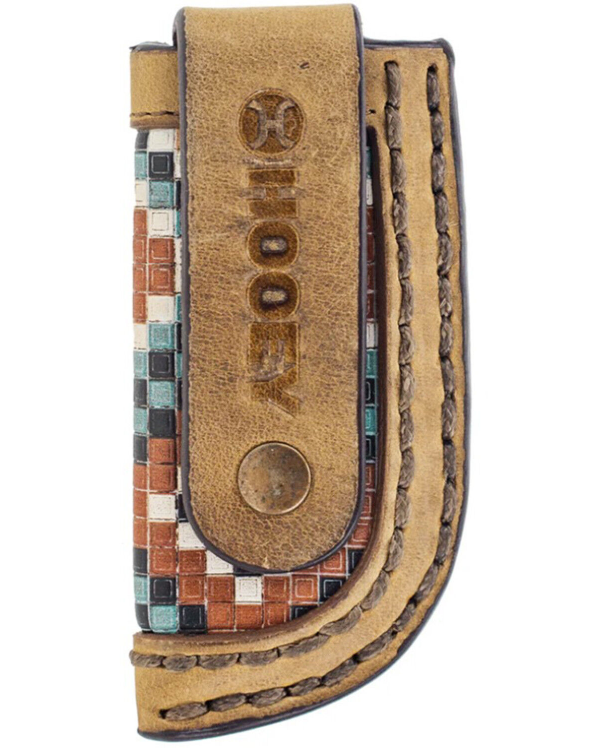 Image #2 - Hooey Takoda Southwestern Leather Knife Sheath, Multi, hi-res