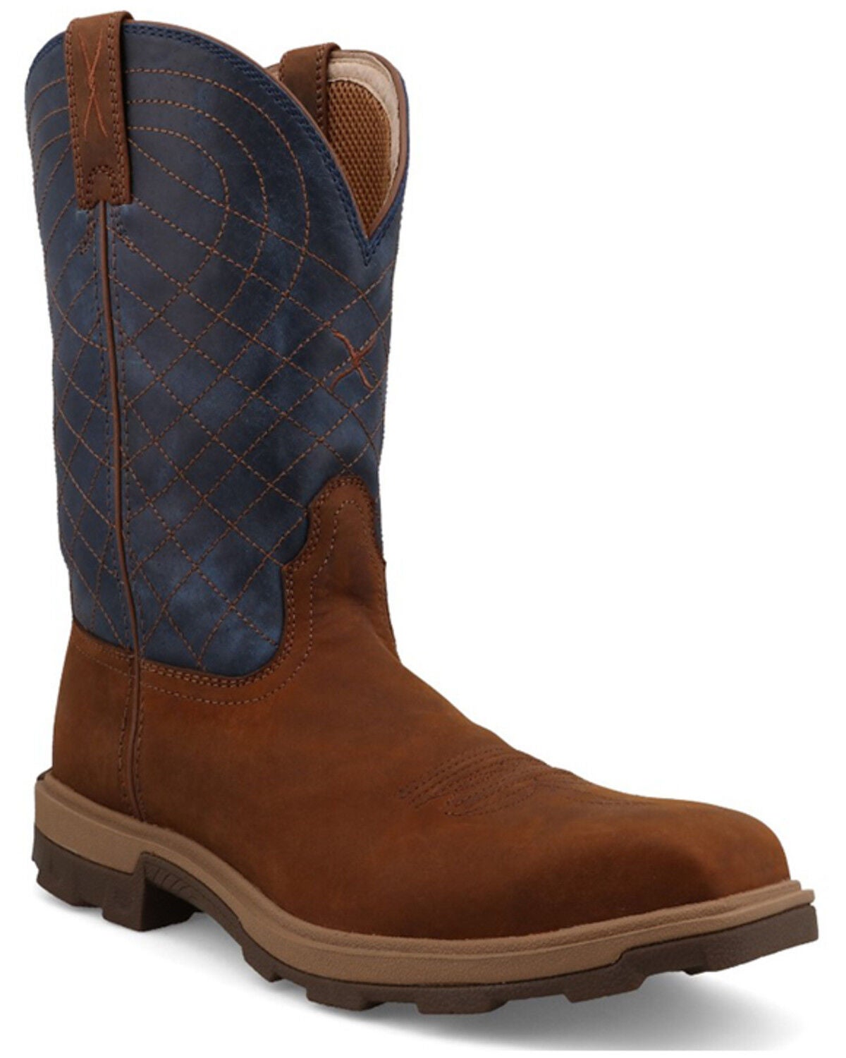 Twisted X Men's 11" UltraLite X&trade; Work Boots - Nano Toe, Brown, hi-res