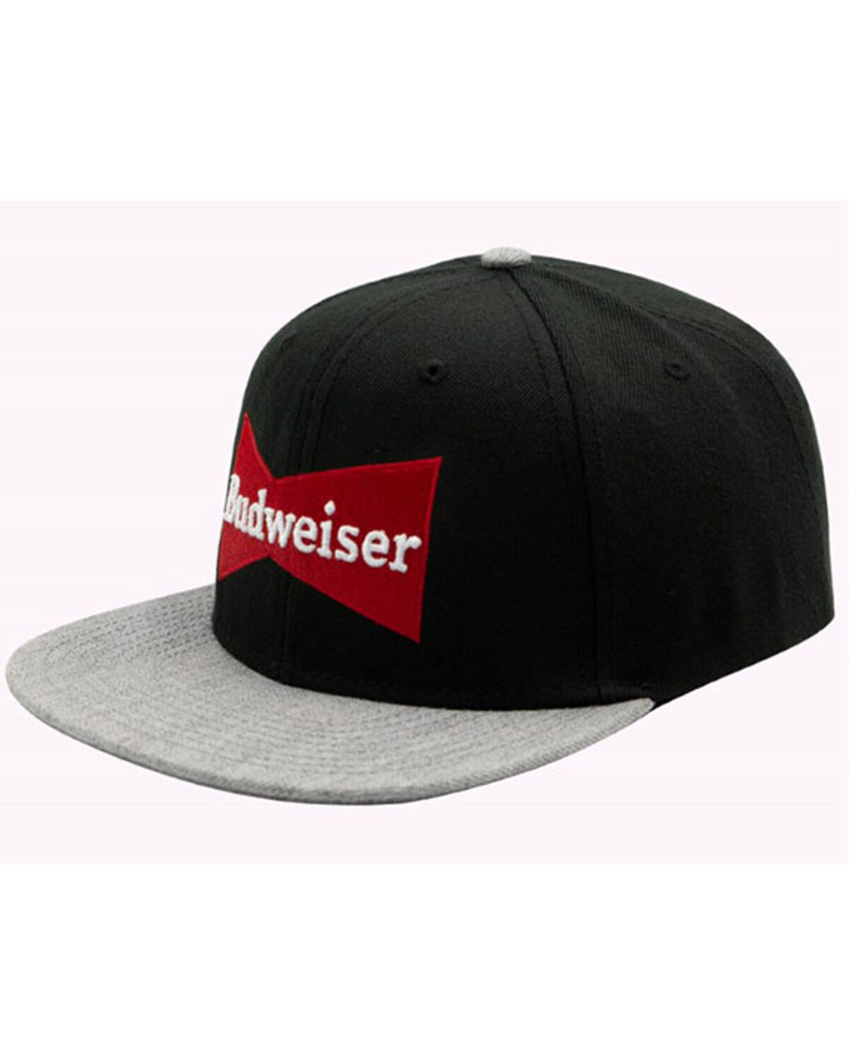 Image #1 - H Bar C Men's Budweiser Embroidered Logo Ball Cap, Black, hi-res