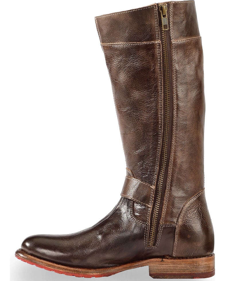 Bed Stu Women's Brown Gogo Lug Strap Boots - Round Toe ...