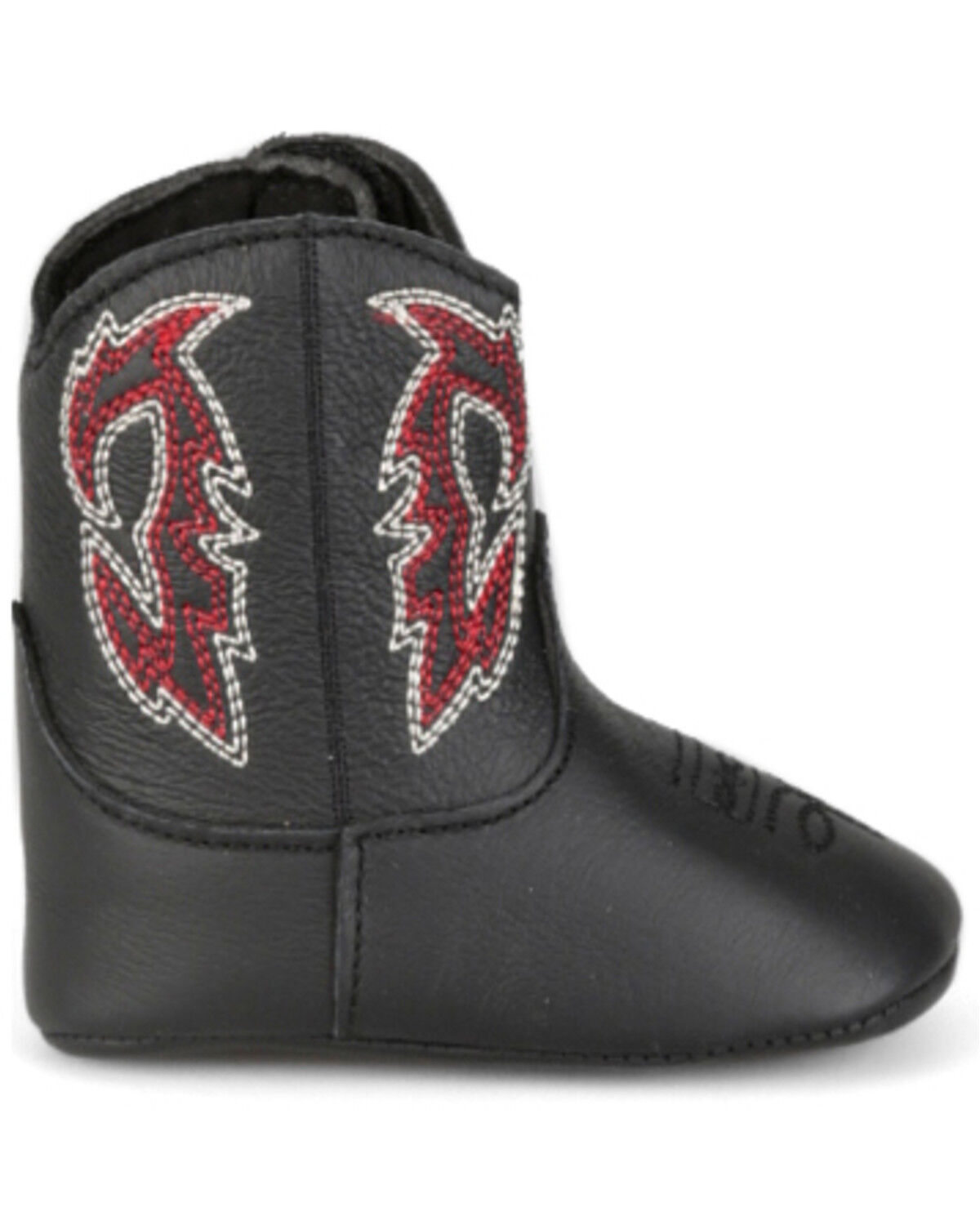 Image #2 - Justin Infant Boys' Baby Canter Western Boots - Broad Square Toe, Black, hi-res